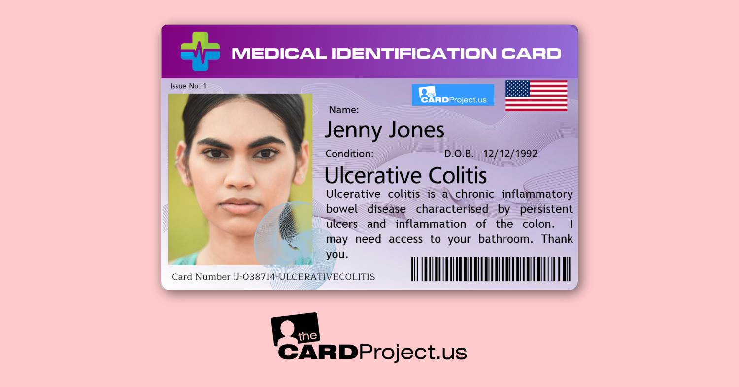 Ulcerative Colitis Premium Medical Card (FRONT)